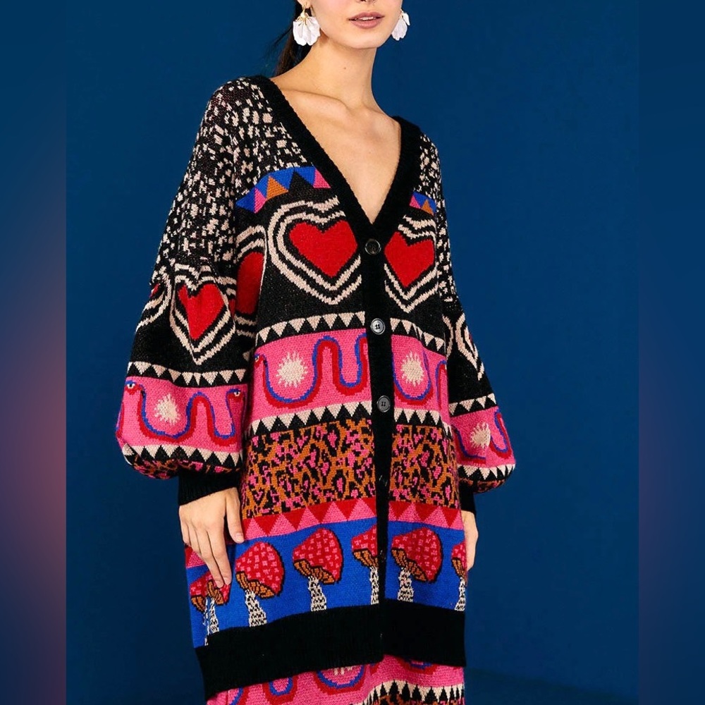 FARM Rio Multicolor Patterned Cardigan - Picture 16 of 16